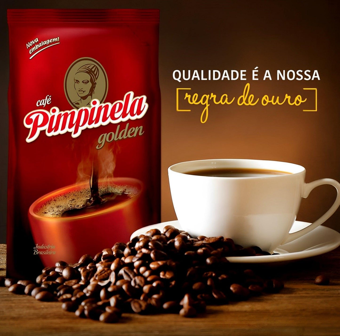 Pimpinela Golden Coffee 17.64 oz (Pack of 2) - Brazilian Shop