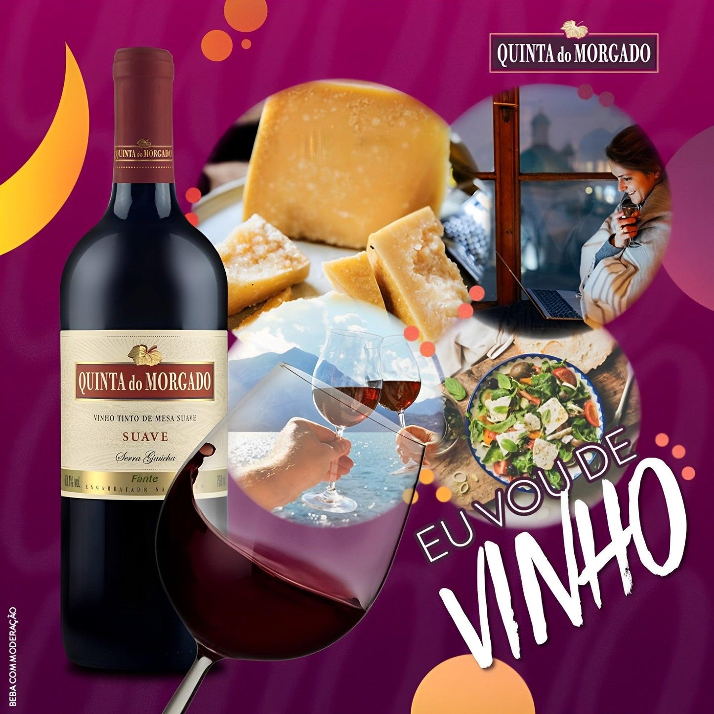 Quinta do Morgado Sweet Red Wine 750ml - Serra Gaucha - Brazilian Shop