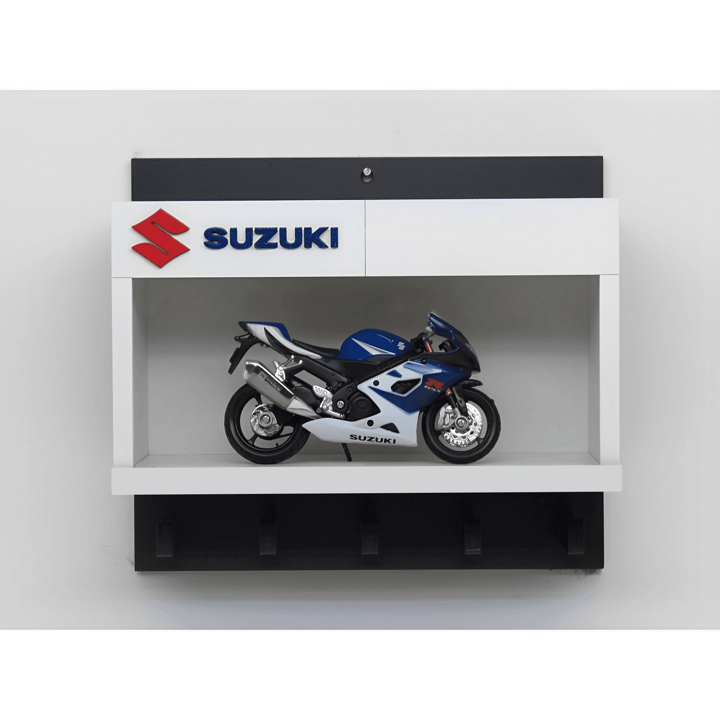 Suzuki Wall Key Hook Rack For Model Bikes - Exclusive Handmade Item - Brazilian Shop