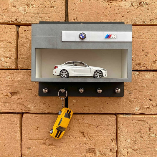 Gancho para llaves de pared para coches modelo BMW: artículo exclusivo hecho a mano