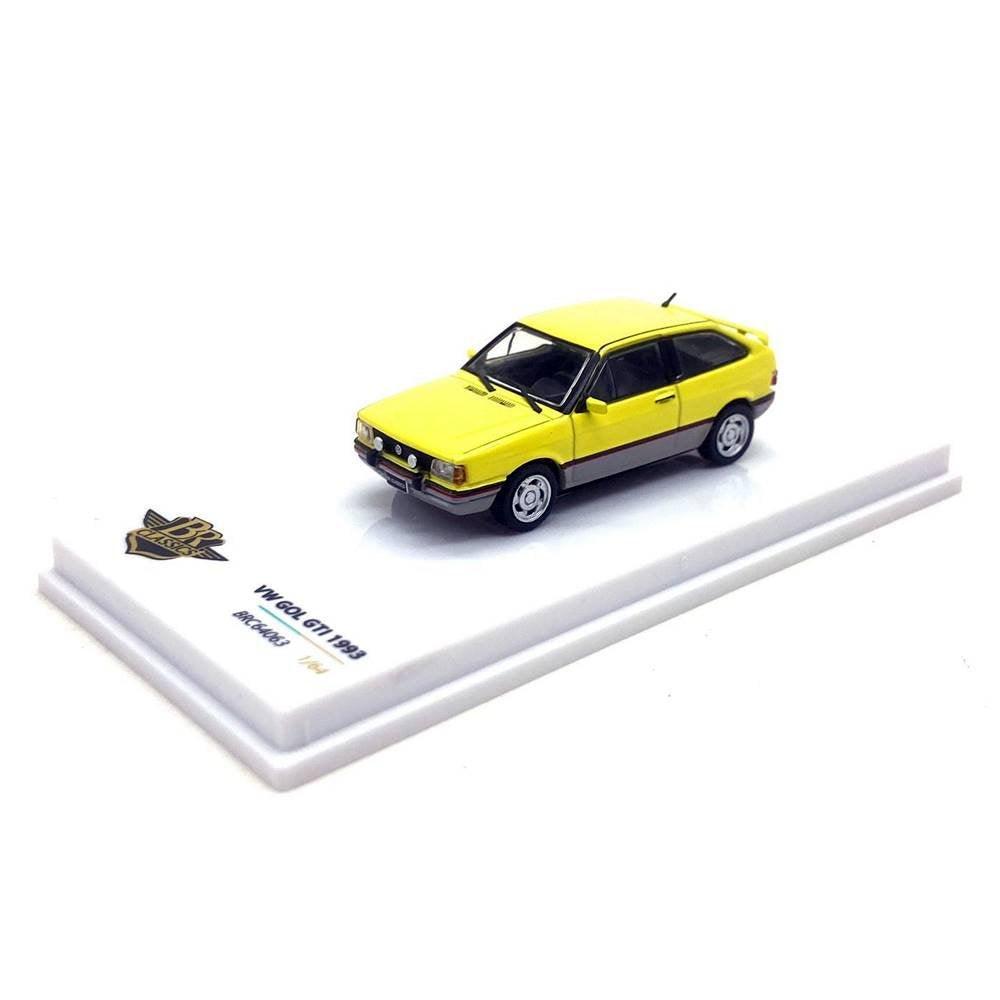 Volkswagen Gol GTI (1993) Sunny Yellow 1:64 - BR Classics - Brazilian Shop