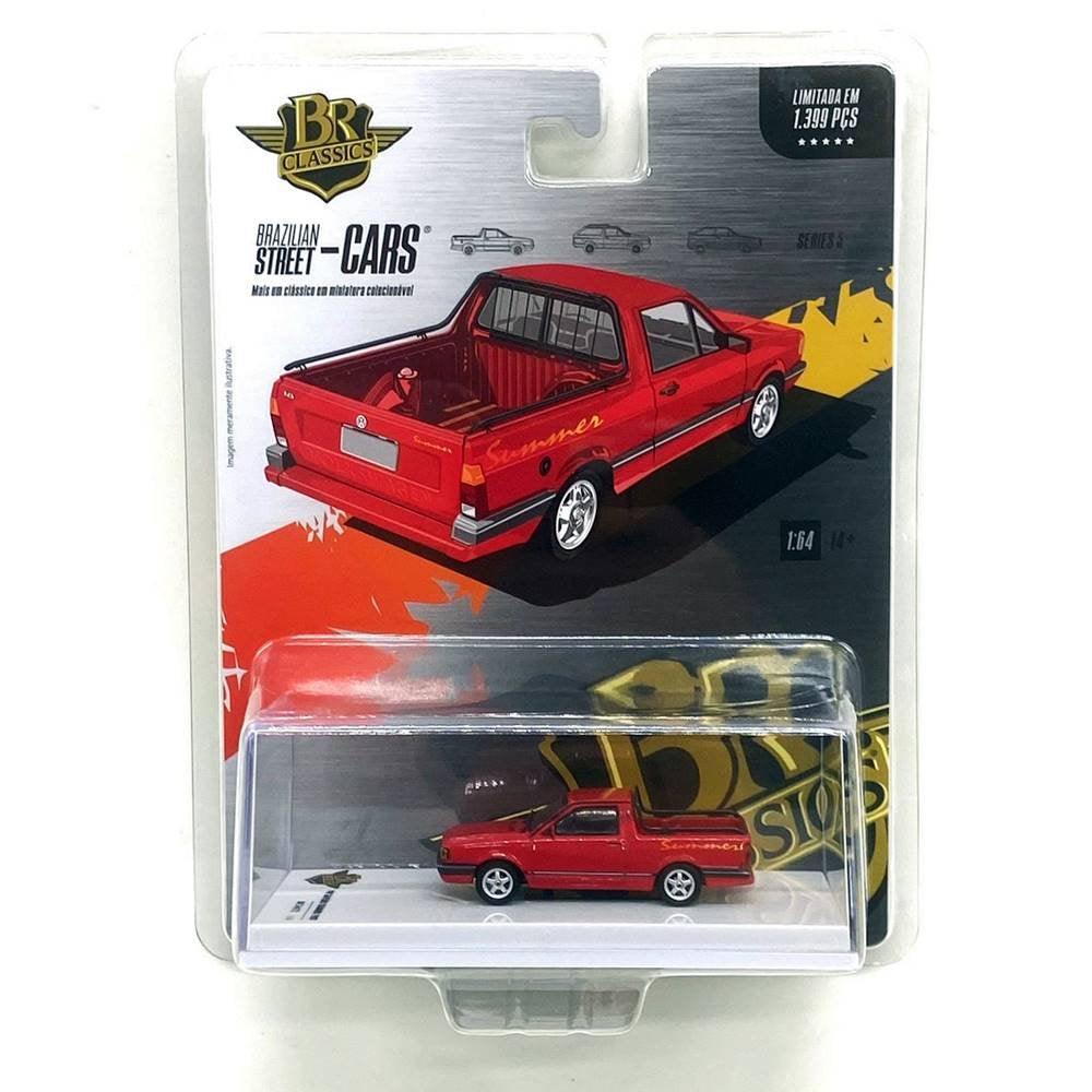 Volkswagen Saveiro Summer (1997) Red 1:64 - BR Classics - Brazilian Shop