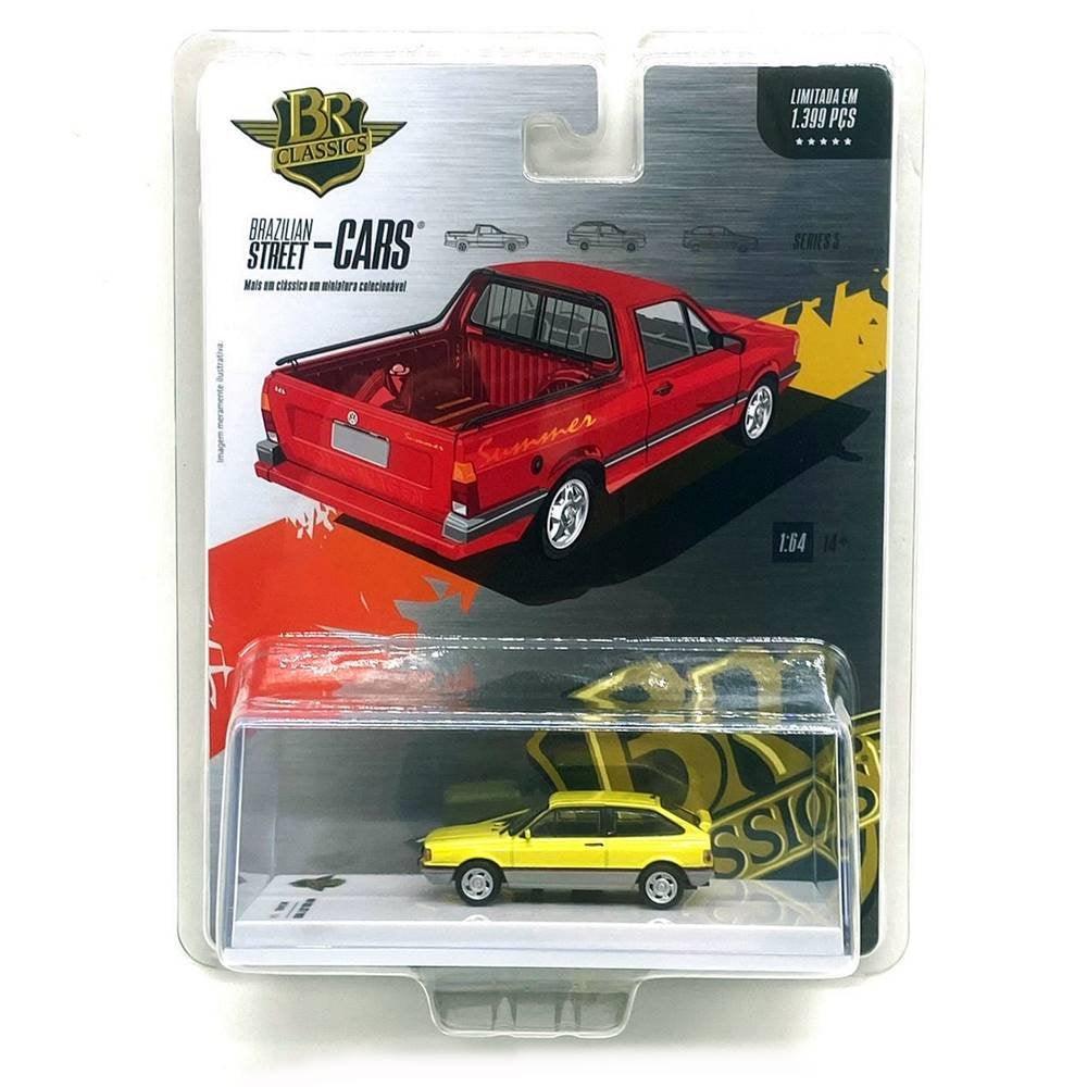 Volkswagen Gol GTI (1993) Sunny Yellow 1:64 - BR Classics - Brazilian Shop