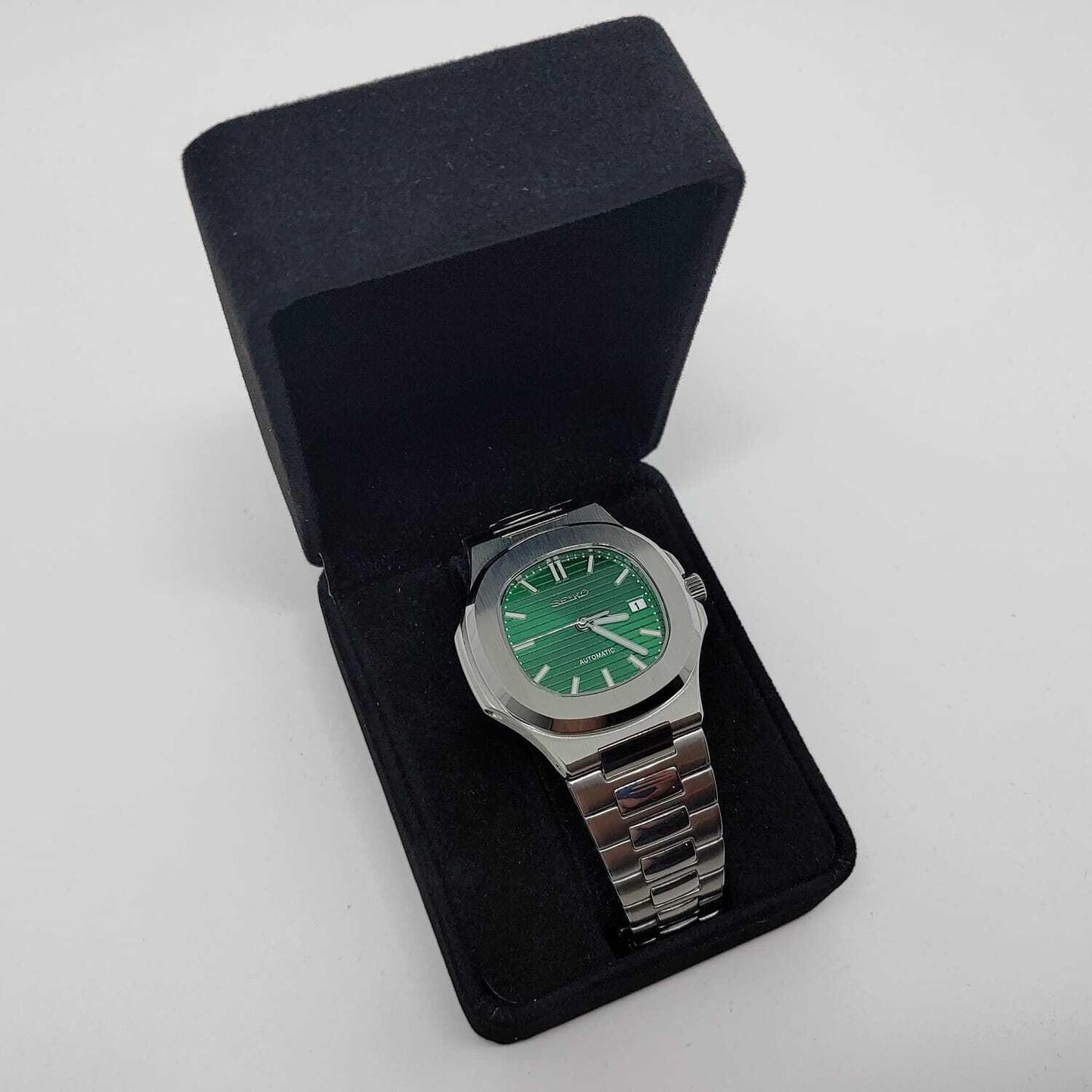 Seiko NH35 Nautilus 40mm Green Dial - Brazilian Shop