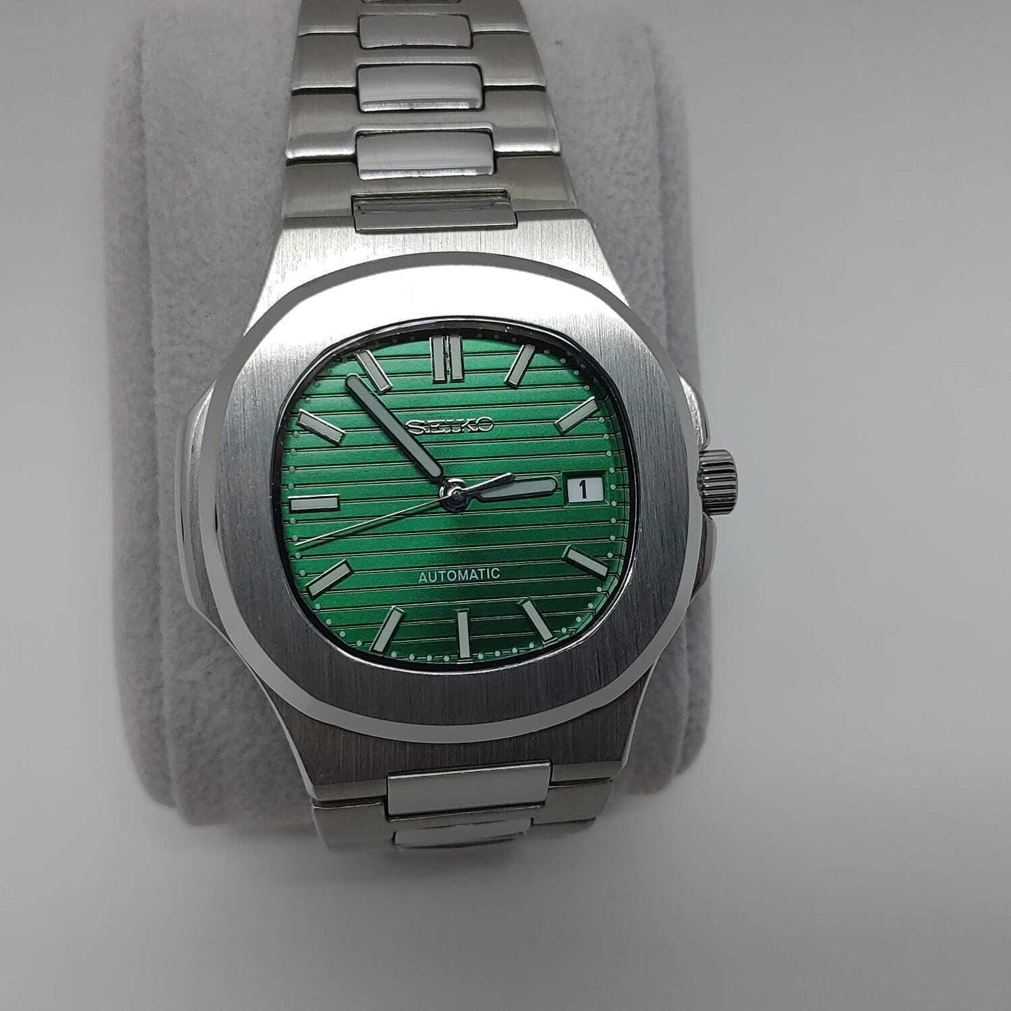 Seiko NH35 Nautilus 40mm Green Dial - Brazilian Shop