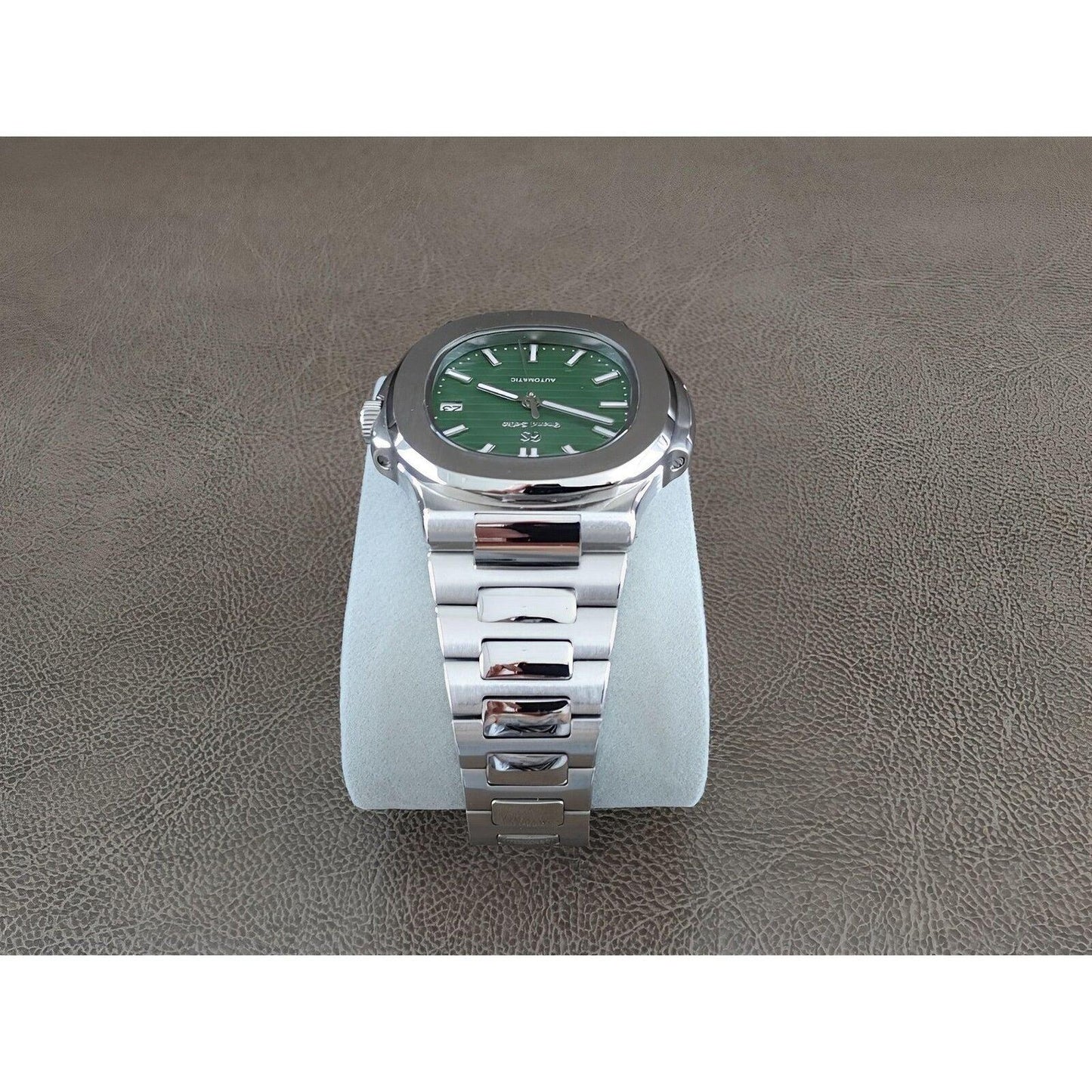 Seiko NH35 Nautilus 40mm Olive Green Dial - Brazilian Shop