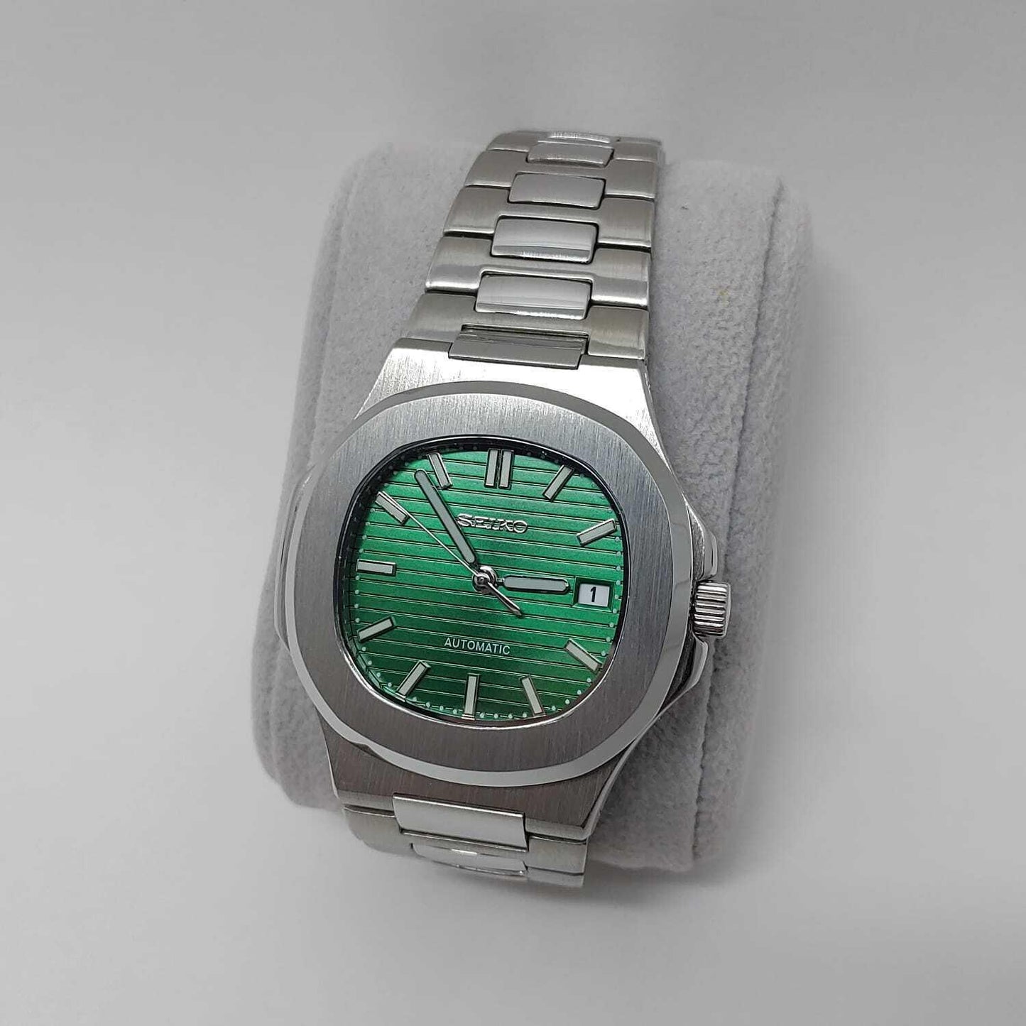 Seiko NH35 Nautilus 40mm Green Dial - Brazilian Shop