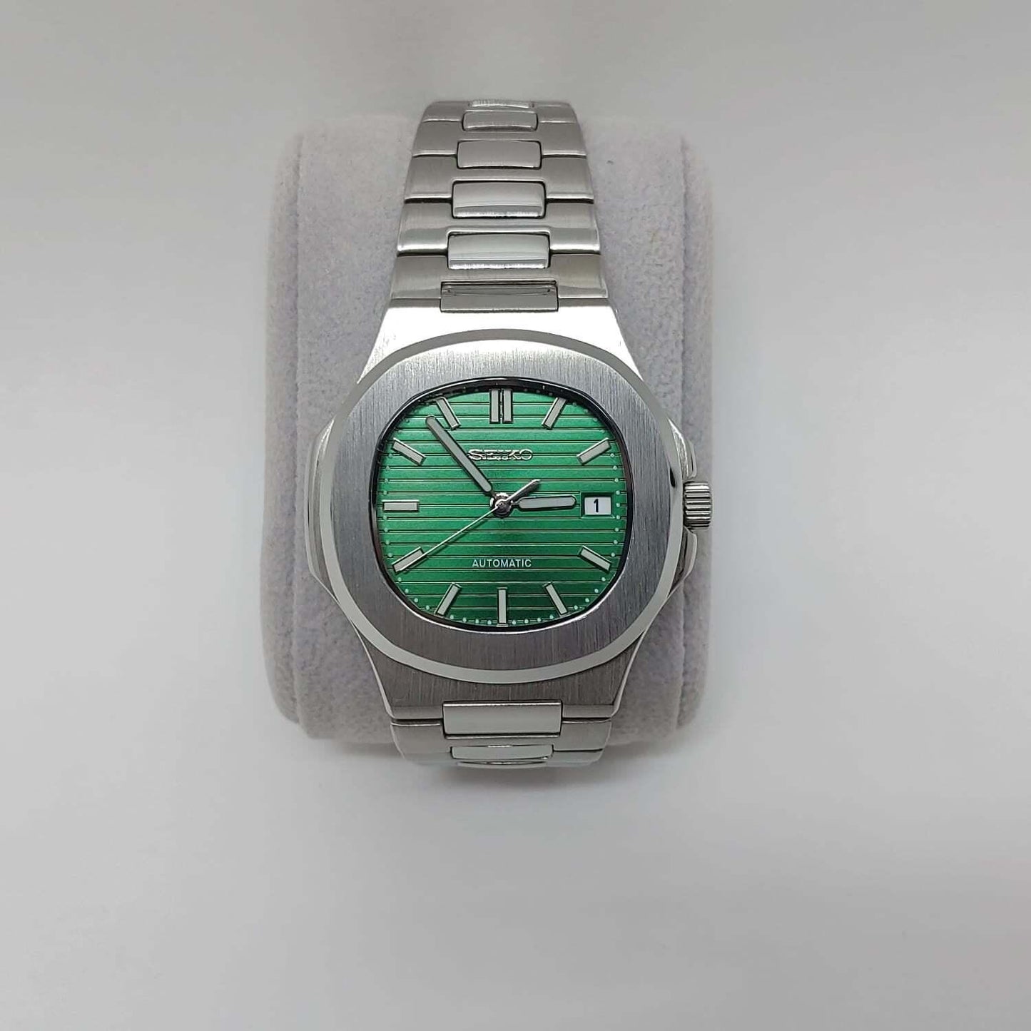 Seiko NH35 Nautilus 40mm Green Dial - Brazilian Shop