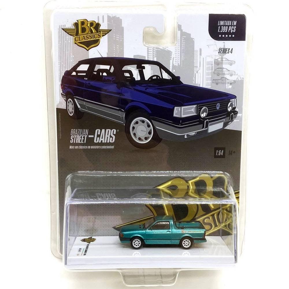 Volkswagen Saveiro Summer (1996) Green 1:64 - BR Classics - Brazilian Shop