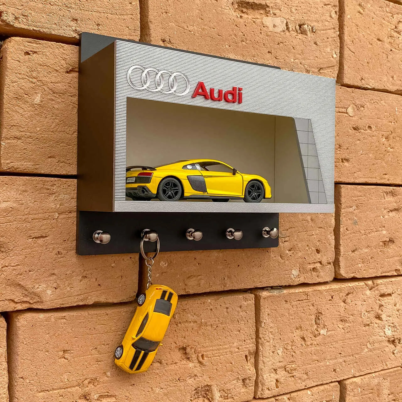 Audi Dealership Wall Key Hook Rack For Model Cars - Exclusive Handmade-2