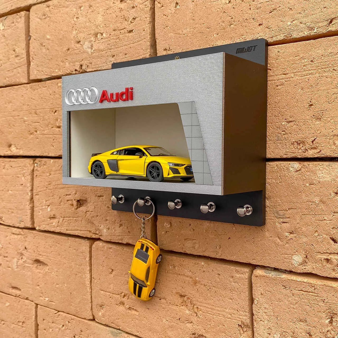 Audi Dealership Wall Key Hook Rack For Model Cars - Exclusive Handmade-3