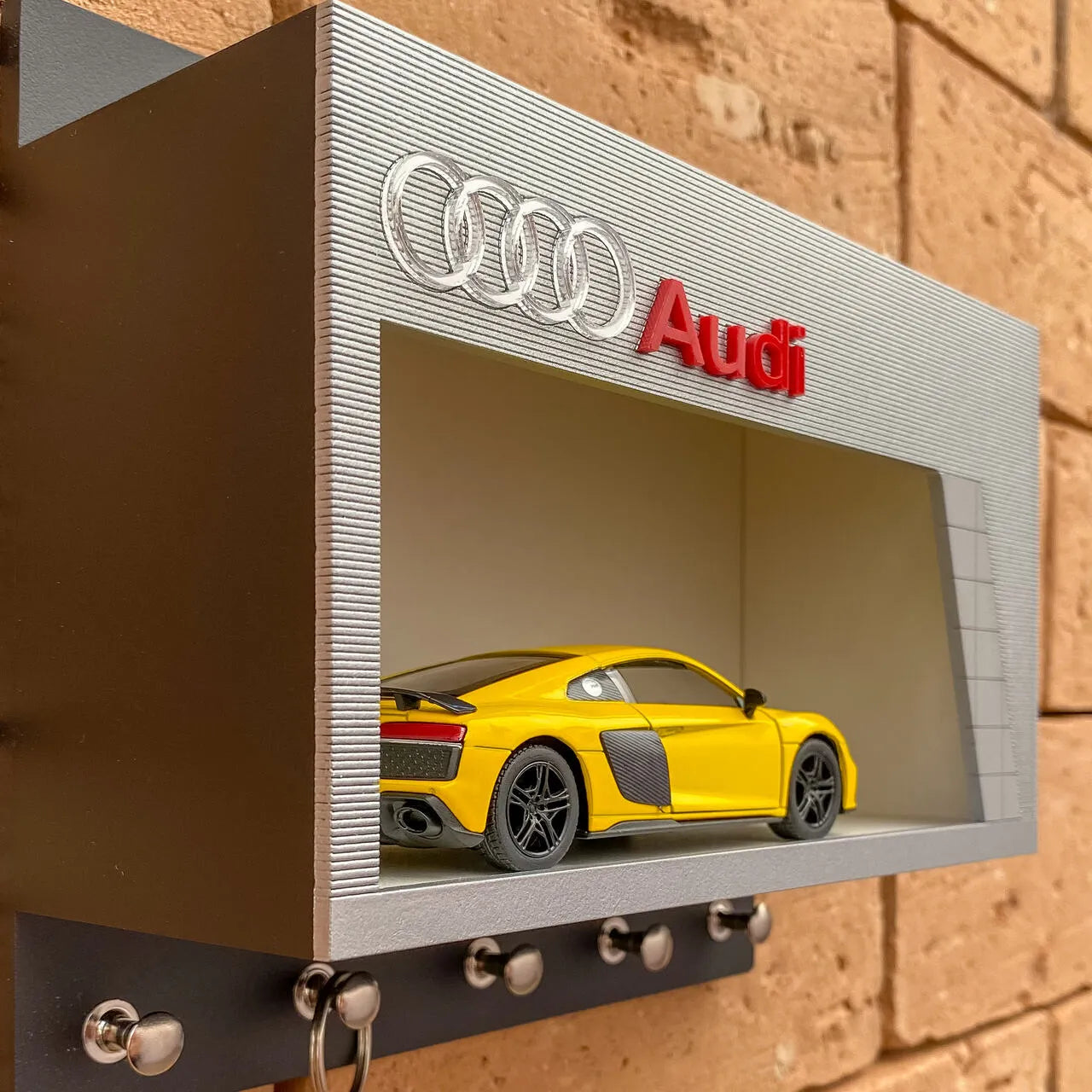 Audi Dealership Wall Key Hook Rack For Model Cars - Exclusive Handmade-5