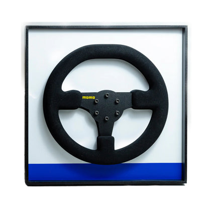 Ayrton Senna 1984 Toleman TG184 Steering Wheel 3D Wall Art (Team Livery)