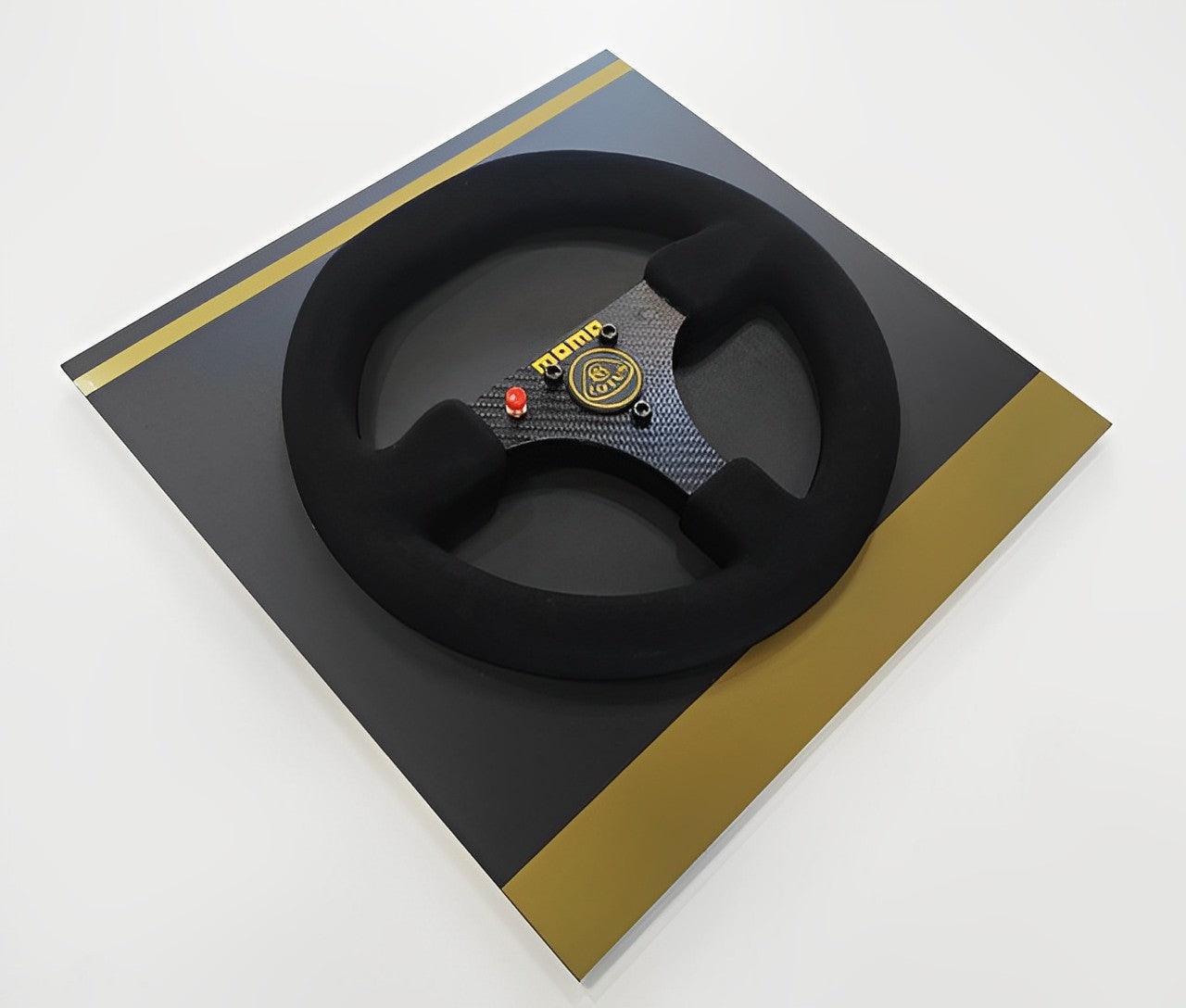 Ayrton Senna 1985 Lotus 97T Steering Wheel 3D Wall Art - Brazilian Shop