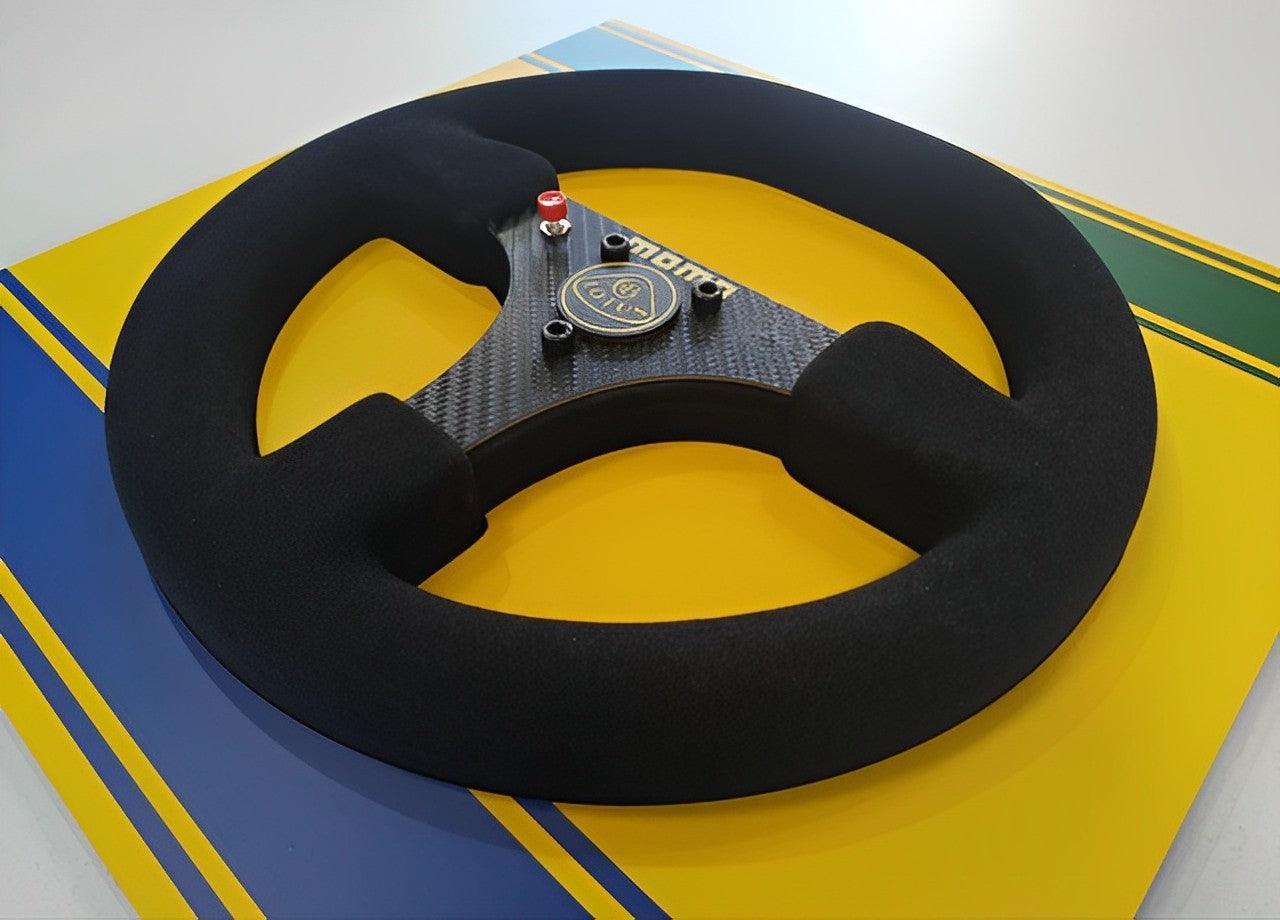 Ayrton Senna 1985 Lotus 97T Steering Wheel 3D Wall Art (Helmet) - Brazilian Shop