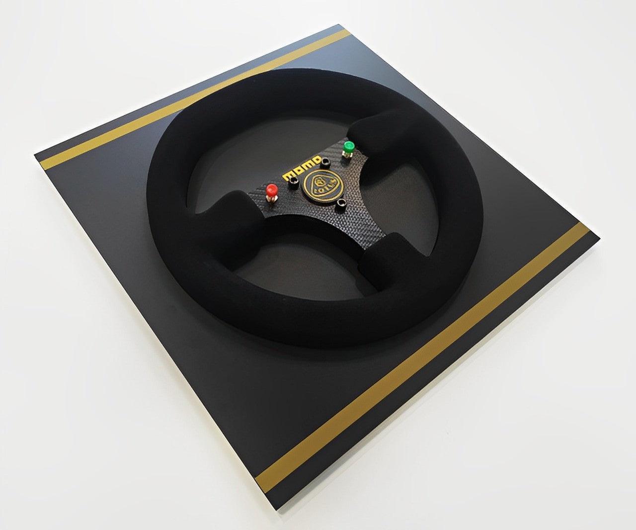 Ayrton Senna 1986 Lotus 98T Steering Wheel 3D Wall Art - Brazilian Shop