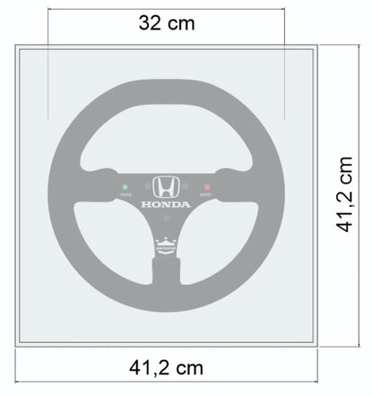 Ayrton Senna 1986 Lotus 98T Steering Wheel 3D Wall Art (Team Livery)