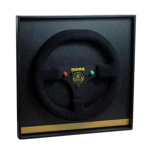 Ayrton Senna 1986 Lotus 98T Steering Wheel 3D Wall Art (Team Livery)