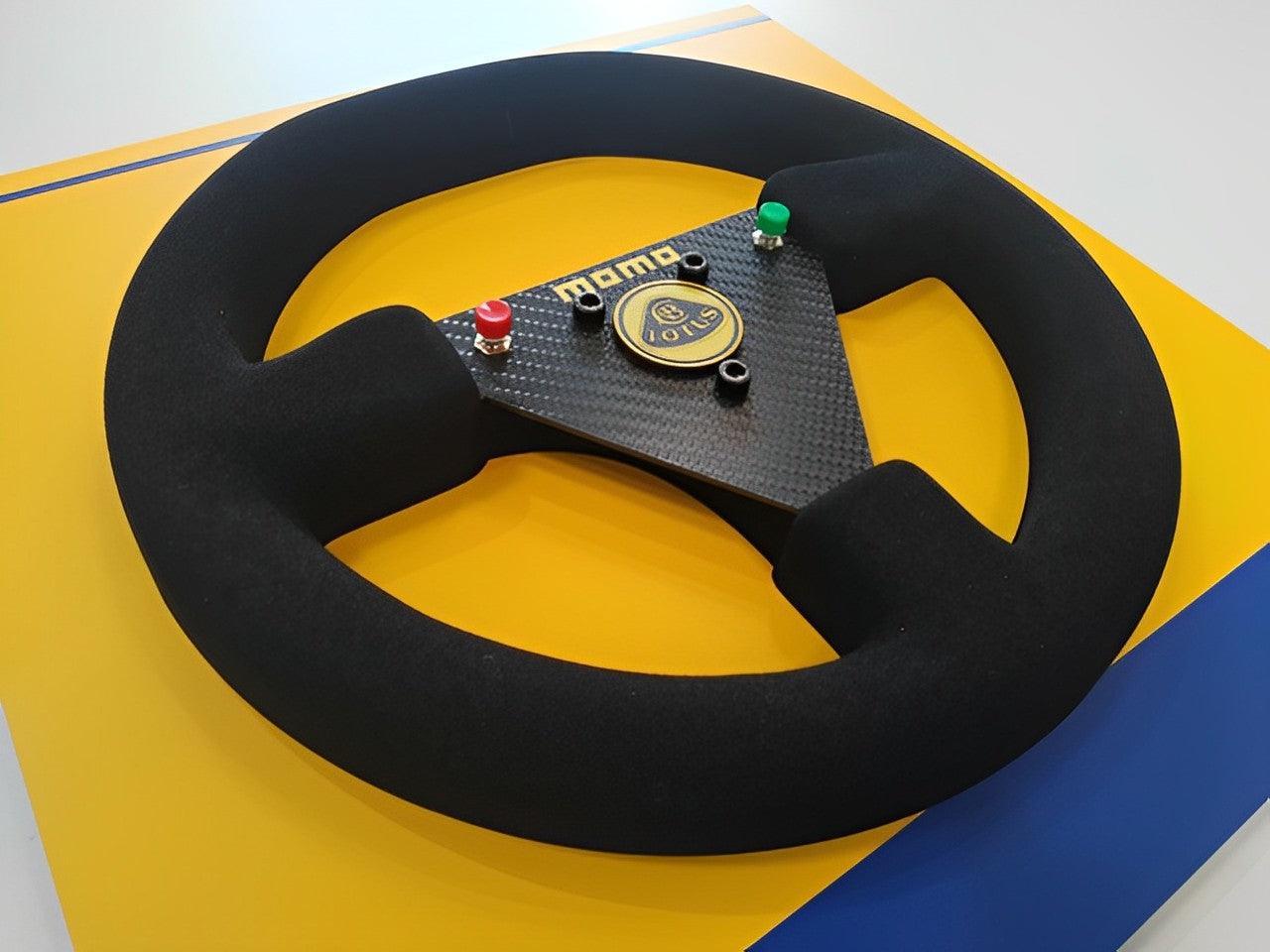 Ayrton Senna 1987 Lotus 99T Steering Wheel 3D Wall Art - Brazilian Shop