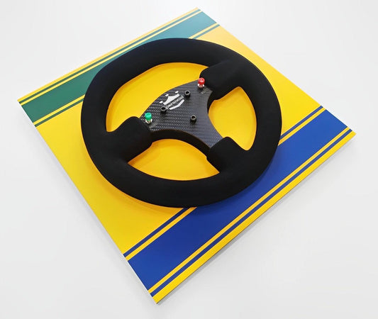 Ayrton Senna 1989 McLaren MP4/5 Steering Wheel 3D Wall Art (Helmet) - Brazilian Shop