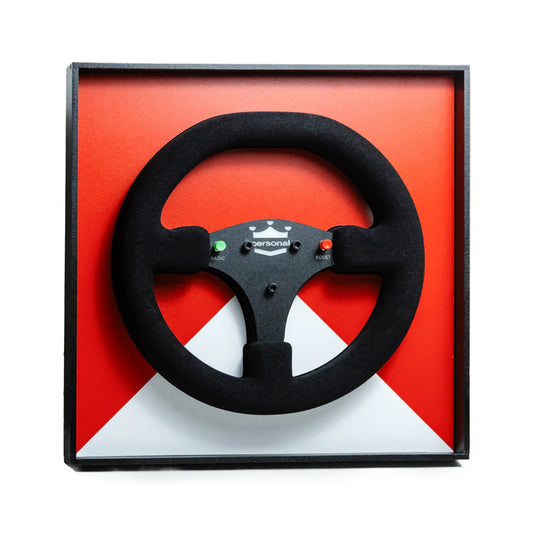 Ayrton Senna 1989 McLaren MP4/5 Steering Wheel 3D Wall Art (Team Livery)