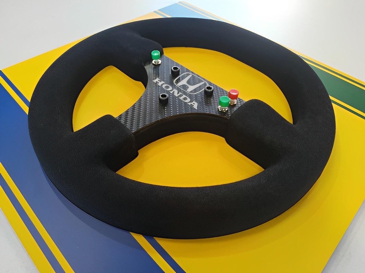 Ayrton Senna 1990 McLaren MP4/5B Steering Wheel 3D Wall Art (Helmet) - Brazilian Shop