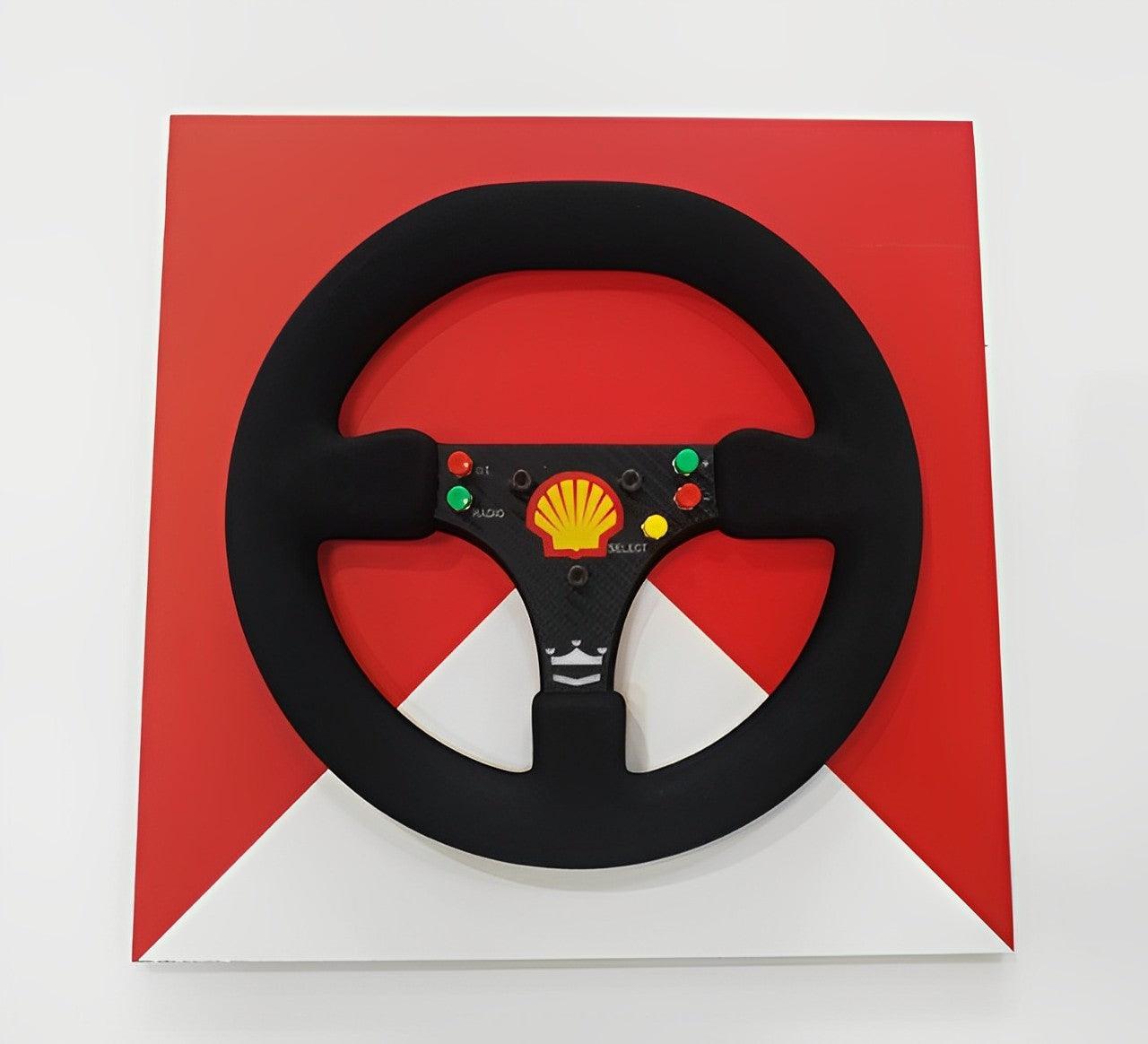 Ayrton Senna 1991 McLaren MP4/6 Steering Wheel 3D Wall Art - Brazilian Shop