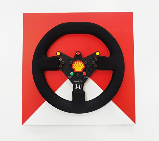 Ayrton Senna 1992 McLaren MP4/7 Steering Wheel 3D Wall Art - Brazilian Shop