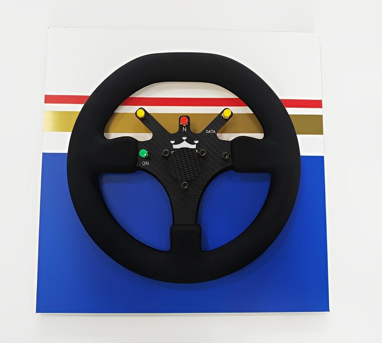 Ayrton Senna 1994 Williams FW16 Steering Wheel 3D Wall Art - Brazilian Shop