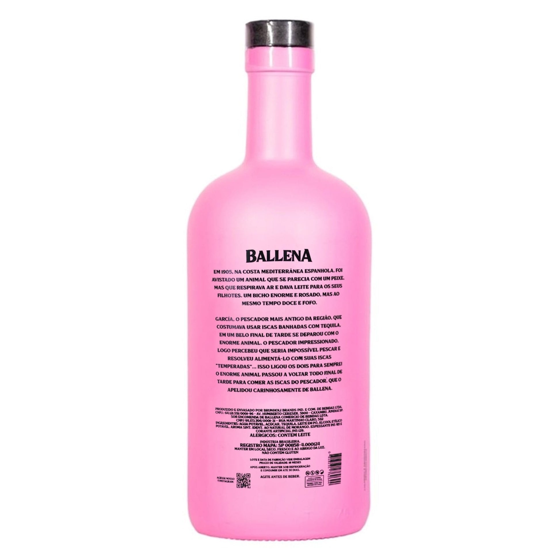Ballena Strawberry Cream Liqueur With Tequila 750ml - Brazilian Shop