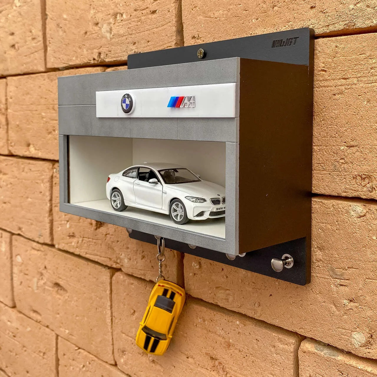CLEARANCE SALE BMW M Wall Key Hook Rack - Scale Model Car Display Case