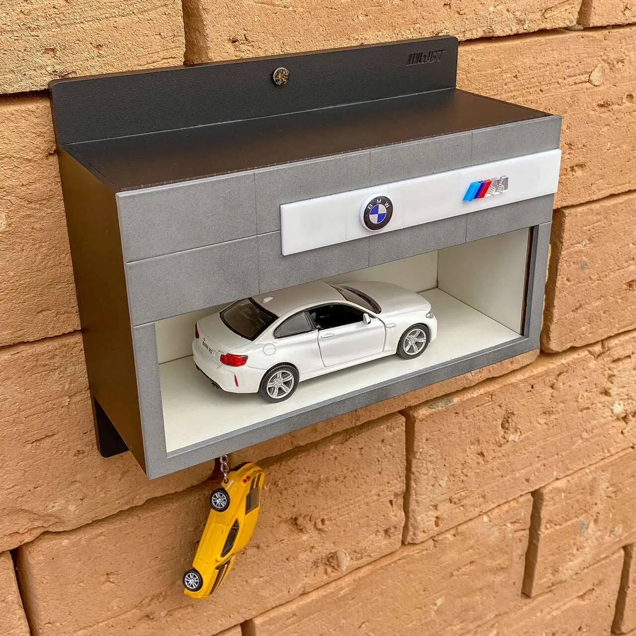 CLEARANCE SALE BMW M Wall Key Hook Rack - Scale Model Car Display Case