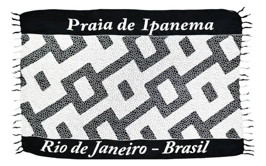 Canga Ipanema Sidewalk - Brazilian Beach Towel