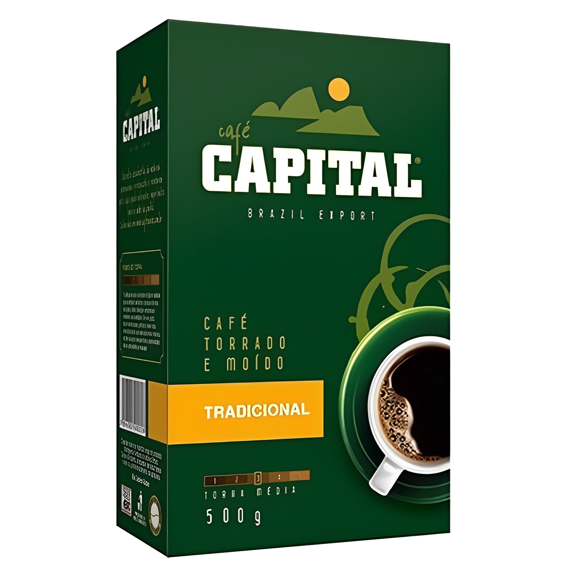 Capital Traditional Coffee Vacuum-Sealed 17.64 oz (Pack of 2) - Brazilian Shop