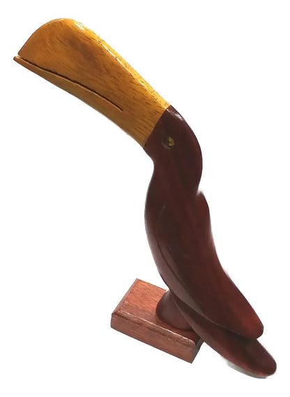 Handcrafted 22cm Wooden Toucan – Sustainable Brazilwood