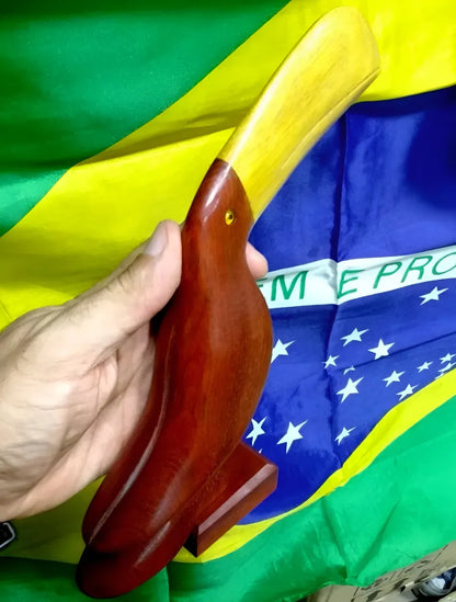 Handcrafted 22cm Wooden Toucan – Sustainable Brazilwood