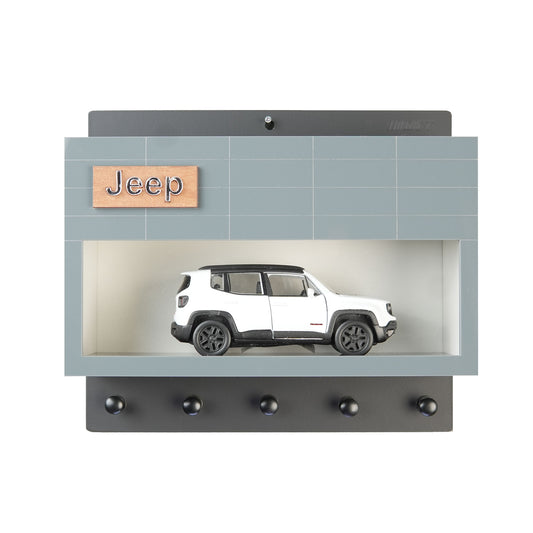 Jeep Wall Key Hook Rack - Scale Model Car Display Case