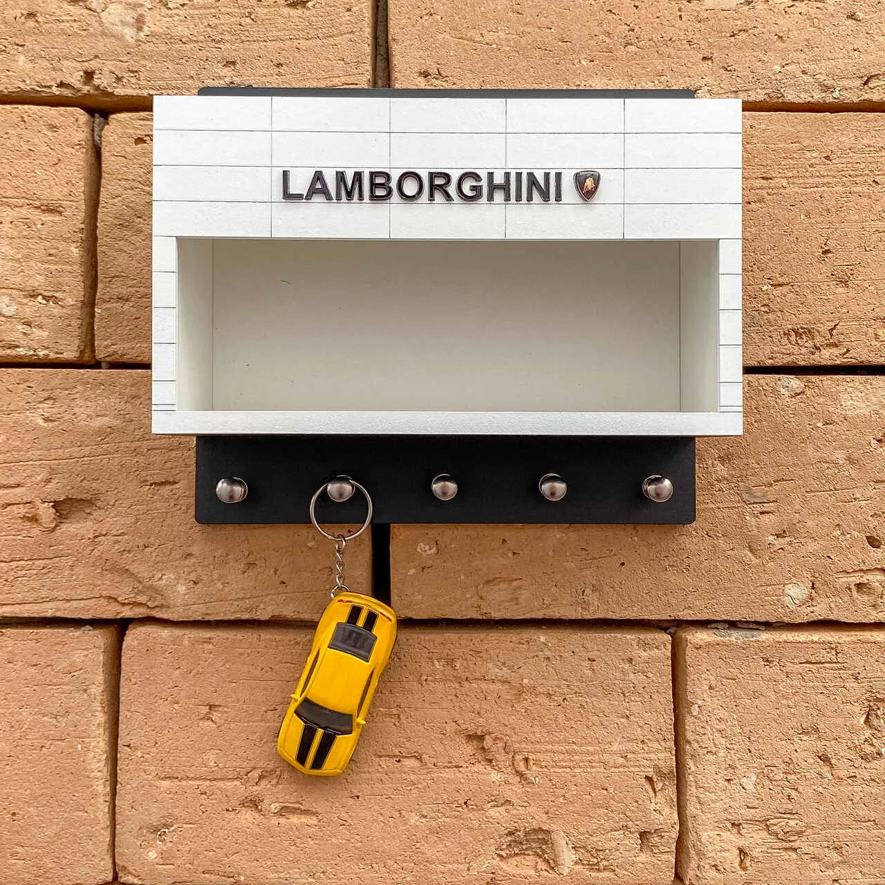 Lamborghini Wall Key Hook Rack For Model Cars - Unique Handmade Item