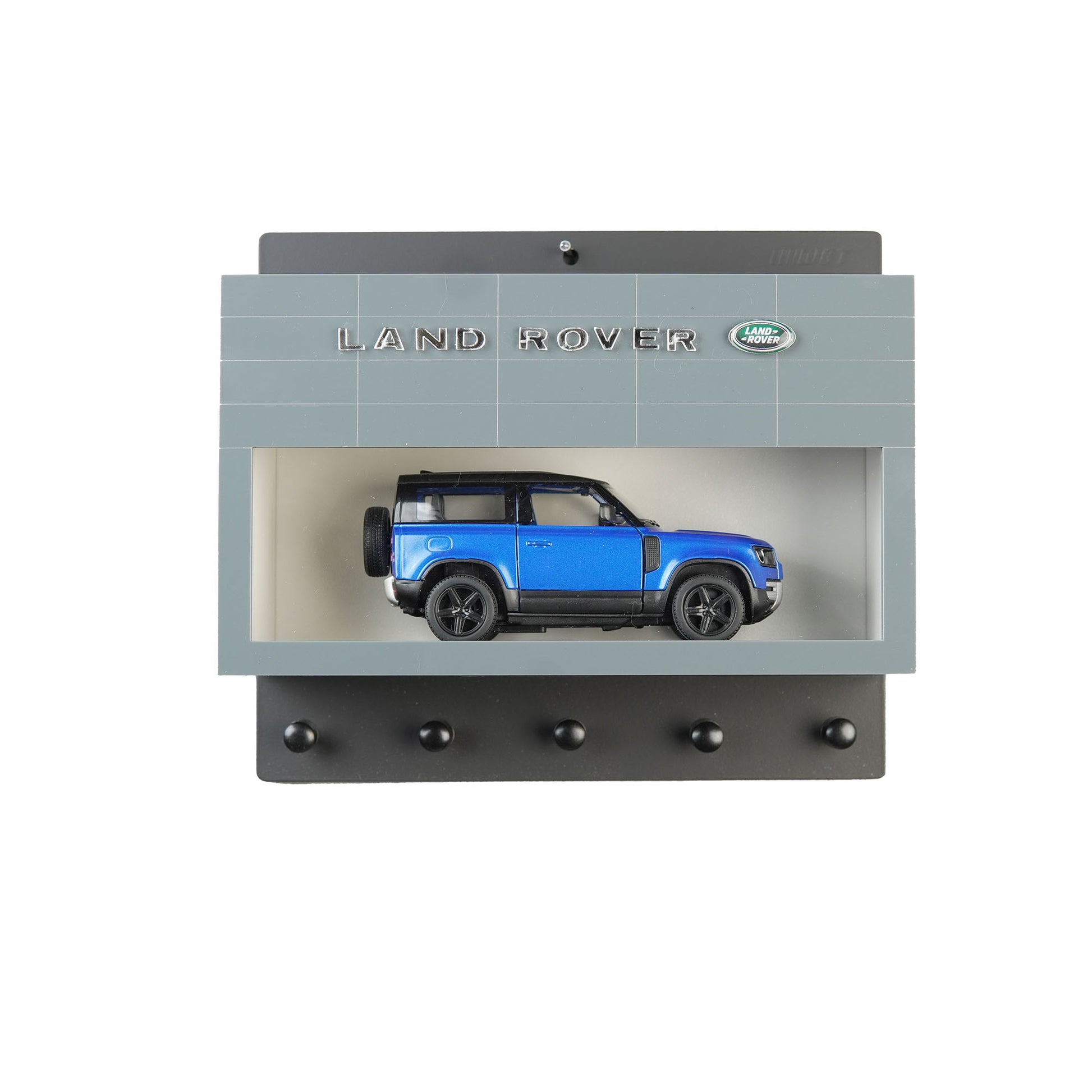 Land Rover Wall Key Hook Rack - Scale Model Car Display Case