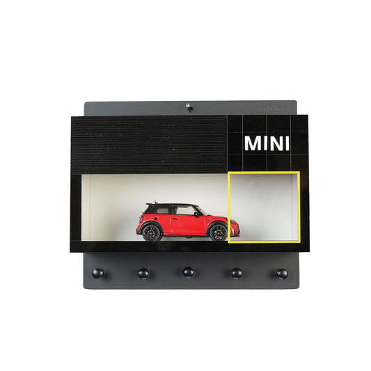 Mini Wall Key Hook Rack - Scale Model Car Display Case