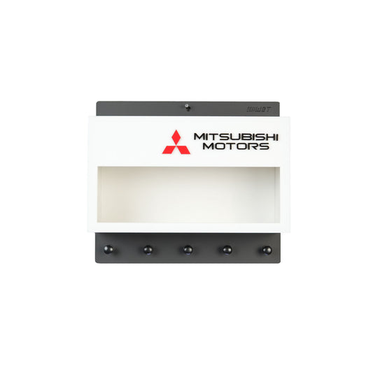 Mitsubishi Wall Key Hook Rack - Scale Model Car Display Case