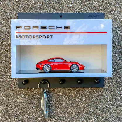 Porsche Motorsport Wall Key Hook Rack - Scale Model Car Display Case
Sucesso
