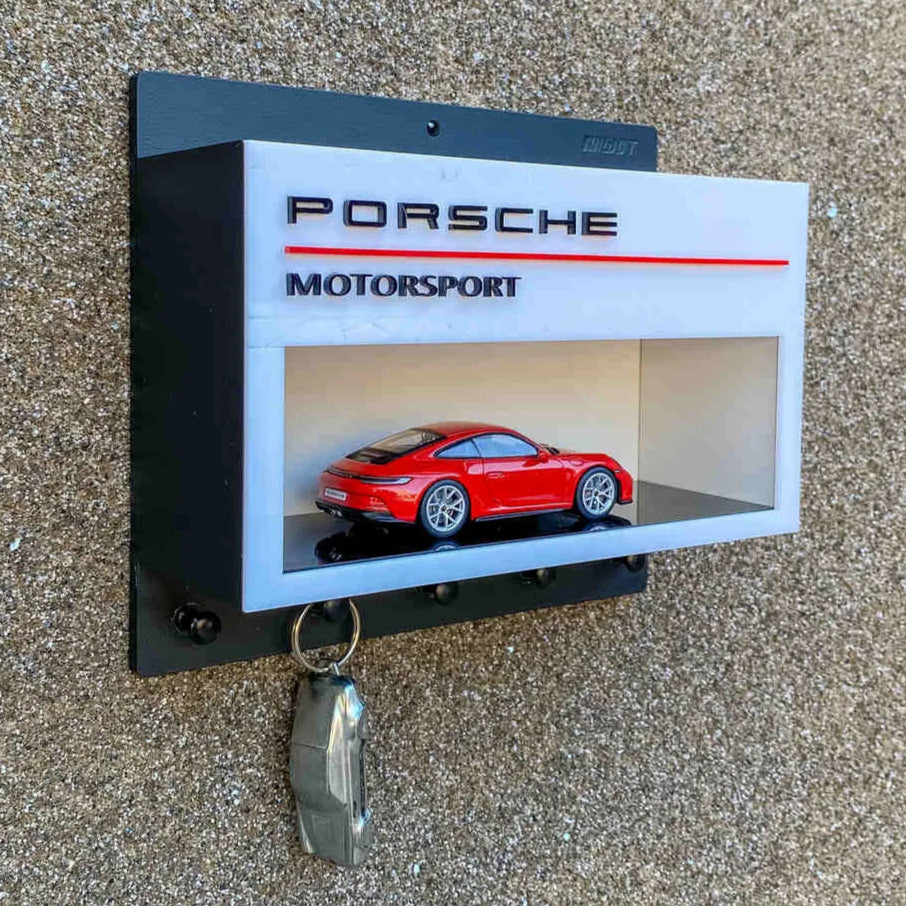 Porsche Motorsport Wall Key Hook Rack - Scale Model Car Display Case
Sucesso
