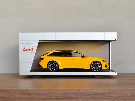 Premium Display Case for 1:18 & 1:24 Scale Models – Audi Edition