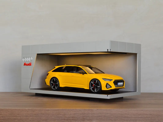 Premium Display Case for 1:18 & 1:24 Scale Models – Audi Edition