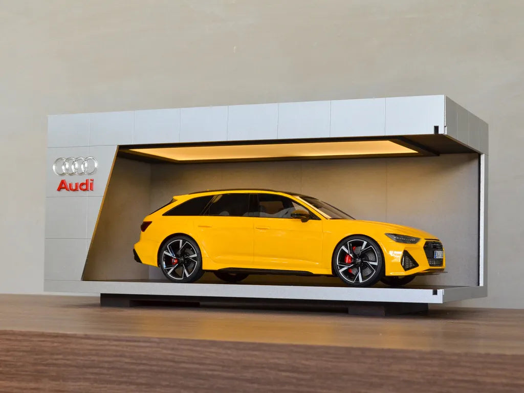 Premium Display Case for 1:18 & 1:24 Scale Models – Audi Edition