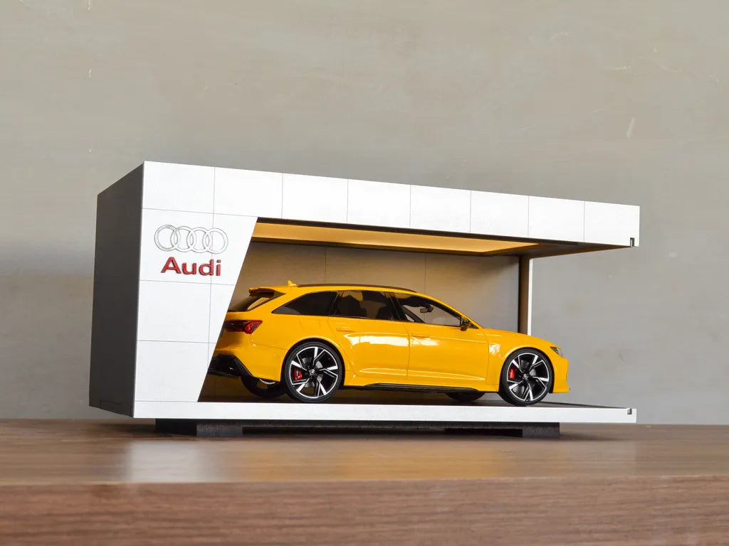 Premium Display Case for 1:18 & 1:24 Scale Models – Audi Edition