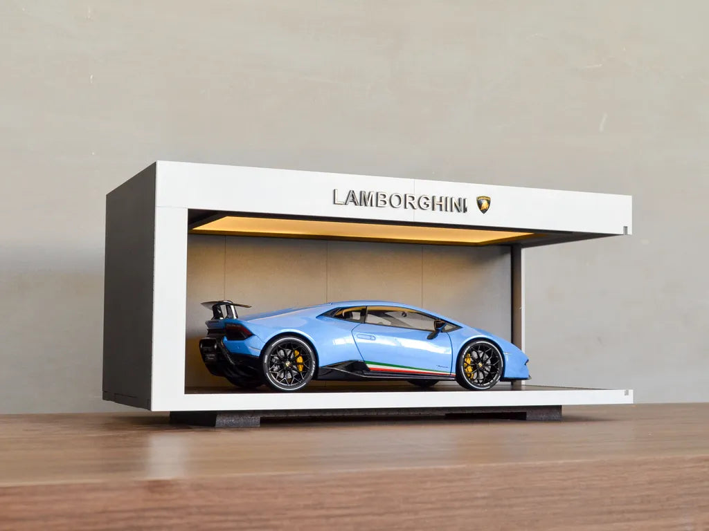 Premium Display Case for 1:18 / 1:24 Scale Models – Lamborghini Edition
