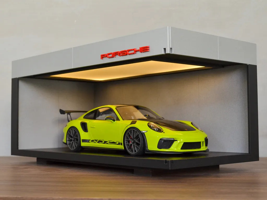 Premium Display Case for 1:18 & 1:24 Scale Models – Porsche Edition