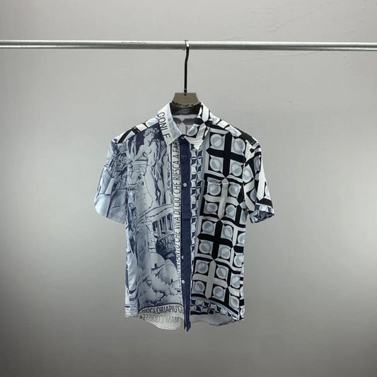 Printed Shirt Silk Style - Elegance